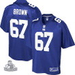 Evan Brown New York Giants NFL Pro Line Player Jersey - Royal
