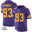 Men's Minnesota Vikings #93 John Randle Retired Purple 2016 Color Rush Stitched NFL Limited Jersey