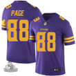 Vikings #88 Alan Page Purple Men's Stitched NFL Limited Rush Jersey