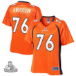 Calvin Anderson Denver Broncos NFL Pro Line Women's Player Jersey - Orange