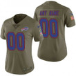 Buffalo Bills Women's 2017 Salute to Service Limited Customized Jersey, Olive, NFL Jersey - Tap1in