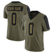 Dallas Cowboys Youth Custom Limited Custom 2021 Salute To Service Jersey, Olive, NFL Jersey - Tap1in