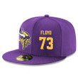 Minnesota Vikings #73 Sharrif Floyd Snapback Cap NFL Player Purple with Gold Number Stitched Hat