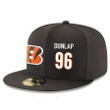 Cincinnati Bengals #96 Carlos Dunlap Snapback Cap NFL Player Black with White Number Stitched Hat