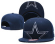 NFL Dallas Cowboys Half Logo Navy Snapback Adjustable Hat GS14