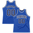 Custom Blue Navy-White  Throwback Basketball Jersey