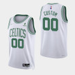 Boston Celtics 75th Anniversary Diamond #00 Custom 2021-22 White Swingman Jersey - Association