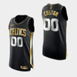 Men's Boston Celtics #00 Custom Black  Golden Limited Edition 2020-21 Jersey