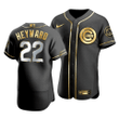 Men's  Chicago Cubs Jason Heyward #22 Golden Edition Black  Jersey , MLB Jersey