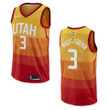 Men's  Utah Jazz #3 Justin Wright-Foreman City Swingman Jersey - Orange , Basketball Jersey