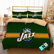 NBA Utah Jazz4 Logo 3D Personalized Customized Bedding Sets Duvet Cover Bedroom Set Bedset Bedlinen N