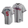 Men's Atlanta Braves Freddie Freeman #5 2021 MLB All-Star Game PatchGray Jersey