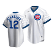 Men's  Chicago Cubs Kyle Schwarber #12 Cooperstown Collection White Home Jersey , MLB Jersey