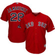 Men's J.D. Martinez Boston Red Sox Majestic 2018 World Series Champions Team Logo Player Jersey - Scarlet , MLB Jersey