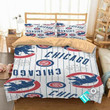 MLB Chicago Cubs 2 Logo 3D Personalized Customized Bedding Sets Duvet Cover Bedroom Set Bedset Bedlinen