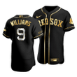 Men's  Boston Red Sox Ted Williams #9 Golden Edition Black  Jersey , MLB Jersey