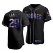 Men's San Diego Padres Dinelson Lamet #29 Iridescent Logo Holographic Limited Jersey Black , MLB Jersey