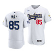 Los Angeles Dodgers Dustin May #85 2021 Gold Program Jersey White Gold , MLB Jersey