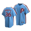 Men's Philadelphia Phillies Robin Roberts #36 Cooperstown Collection Light Blue Road Jersey , MLB Jersey