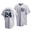 Men's  New York Yankees Gary Sanchez #24 Cooperstown Collection White Home Jersey , MLB Jersey