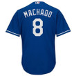 Men's Manny Machado Los Angeles Dodgers Majestic Official Cool Base Player Jersey - Royal , MLB Jersey