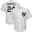 Gary Sanchez New York Yankees Majestic Big And Tall Home Cool Base Player Jersey - White Navy , MLB Jersey
