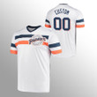 San Diego Padres Custom White Cooperstown Collection V-Neck Jersey