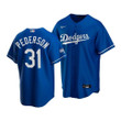 Men's Los Angeles Dodgers Joc Pederson #31 2020 World Series Champions Royal Replica Alternate Jersey , MLB Jersey