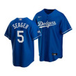 Men's Los Angeles Dodgers Corey Seager #5 2020 World Series Champions Royal Replica Alternate Jersey , MLB Jersey