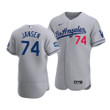 Men's Los Angeles Dodgers Kenley Jansen #74 2020 World Series Champions  Road Jersey Gray , MLB Jersey