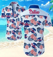 Philadelphia Phillies Hawaii Fit Body Shirt Summer Button Up Shirt For Men Beach Wear Short Sleeve Hawaii Shirt