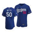 Men's Los Angeles Dodgers Mookie Betts #50 2020 World Series Champions  Alternate Jersey Royal , MLB Jersey