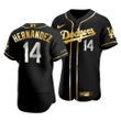 Men's Los Angeles Dodgers Enrique Hernandez #14 Golden Edition Black  Jersey , MLB Jersey