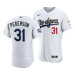 Los Angeles Dodgers Joc Pederson #31 2021 Gold Program Jersey White Gold , MLB Jersey