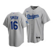 Men's  Los Angeles Dodgers Will Smith #16 2020 World Series Champions Gray Replica Alternate Jersey , MLB Jersey