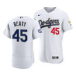 Los Angeles Dodgers Matt Beaty #45 2021 Gold Program Jersey White Gold , MLB Jersey