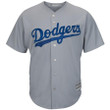 Men's Clayton Kershaw Los Angeles Dodgers Majestic Road Official Cool Base Player Replica Jersey - Gray