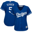 Women's Corey Seager Los Angeles Dodgers Majestic  Cool Base Player Jersey -Royal