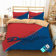 MLB Los Angeles Dodgers 3 Logo 3D Personalized Customized Bedding Sets Duvet Cover Bedroom Set Bedset Bedlinen