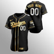 Men's Los Angeles Dodgers Custom 2020 World Series Champions Black Golden Limited  Jersey