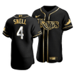 Men's Tampa Bay Rays Blake Snell #4 Gold Edition Black  Jersey , MLB Jersey