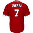 Men's Trea Turner Washington Nationals Majestic Big And Tall Alternate Cool Base Replica Player Jersey - Scarlet , MLB Jersey