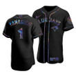 Men's Toronto Blue Jays Shun Yamaguchi #1 Iridescent Logo Holographic Limited Jersey Black , MLB Jersey