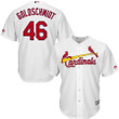 Men's Paul Goldschmidt St. Louis Cardinals Majestic Home Official Cool Base Player Jersey - White , MLB Jersey