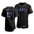 Men's San Francisco Giants Austin Slater #13 Iridescent Logo Holographic Limited  Jersey Black , MLB Jersey