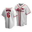 Men's  St. Louis Cardinals Stan Musial #6 Cooperstown Collection White Home Jersey , MLB Jersey