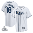 Men's  Tampa Bay Rays Shane McClanahan White Home Replica Player Jersey
