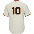 Men's Evan Longoria San Francisco Giants Majestic Official Team Cool Base Player Jersey - Cream , MLB Jersey