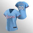 Women's Texas Rangers Custom Light Blue Replica Alternate Jersey