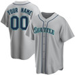 CUSTOM YOUTH SEATTLE MARINERS ROAD JERSEY - GRAY REPLICA
